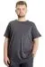 Big Size Mens T-Shirt FLAM Collar Basic 20035 AntraMelange