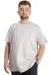 Big Size Mens T-Shirt FLAM Collar Basic 20035 Grey Melange