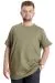 Big Size Mens T-Shirt FLAM Collar Basic 20035 Khaki