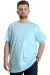 Big Size Mens T-Shirt FLAM Collar Basic 20035 Blue
