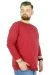 Big Tall Men s Basic T-shirt Long Sleeve 20102  Burgundy