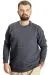 Big Size Mens Sweatshirt Basic 20131 Smoked