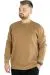 Erkek Sweatshirt Bisiklet Yaka Basic 20131 Sütlü Kahve SUTLU-KAHVE