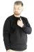 Big-Tall Men Sweatshirt Round Collar 20131 Black
