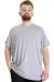 Big Size Elastic T-shirt Crew Neck 20149 Grey Melange