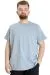 Big Size Elastic T-shirt Crew Neck 20149 Blue