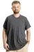 Big Size Mens T-Shirt Super V Collar Basic 20150 AntraMelange