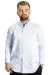 Big Size Mens Shirt with pocket Oxford 20366 Light Blue