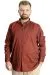 Big Size Mens Shirt with pocket Oxford 20366 Plum