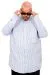 Plus Size Mens Shirt 20384 BLUE