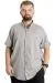 Big Size Mens Shirt K.Kol Summer Elastic Collar 20393 Grey