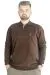 Erkek Sweatshirt  Polo Vnz Selanik 20440 Kahverengi KAHVERENGI