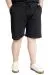 Big Size Mens Capri Yandan Cep MULINE 20501 Black