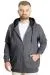 Big Size Mens Sweat Zippered Basic 20543 Smoked