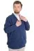Big Size Mens Cardigan DOUBLE FACE 20551 Indigo