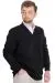 Big Size Mens Cardigan DOUBLE FACE 20551 Black