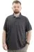 Big+Mens Tshirt Polo with pocket Classic Pike 20552 Antrasit