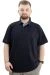Big-Tall Men Polo T-Shirt Embroidered 20553 Navy Blue