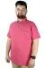 Battal Beden Erkek Tshirt Polo Yaka Cepli Klasik Pike 20552 Eflatun EFLATUN