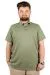 Battal Beden Erkek Tshirt Polo Yaka Cepli Klasik Pike 20552 Yeşil YESIL