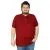 Battal Beden Erkek Tshirt Polo Yaka Paw 20408 Bordo BORDO
