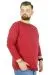 Büyük Beden Erkek Tshirt Likralı Bisiklet Yaka 20102 Bordo BORDO