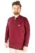 Erkek Sweat Polo Selanik Young Rich 20444 Bordo BORDO