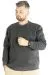Erkek Sweatshirt Bisiklet Yaka Basic 20131 Antramelanj ANTRASIT