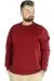 Erkek Sweatshirt Bisiklet Yaka Basic 20131 Bordo BORDO