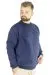 Erkek Sweatshirt Bisiklet Yaka Basic 20131 İndigo INDIGO