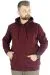Erkek Sweatshirt Kapşonlu Pocket Basic 20562 Mürdüm MURDUM