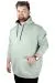Erkek Sweatshirt Kapşonlu Pocket Basic 20562 Yeşil YESIL