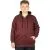Erkek Sweatshirt Kapşonlu Zippered Basic 20543 Mürdüm MURDUM