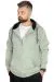 Erkek Sweatshirt Kapşonlu Zippered Basic 20543 Su Yeşili YESIL