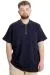 Big Size Mens T-Shirt Zipper Polo 21029 Navy Blue
