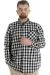 Big Tall Men Shirt Plaid Lumberjack 21394 White