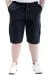 Big Size Mens Capri Cargo with pocket Beli Bağlamalı VALENCIA 21404 Navy Blue