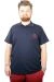 Big-Tall Men Polo T-Shirt Sup MD Basic 21555 Navy Blue