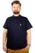 Big-Tall Men Polo T-Shirt with Pocket Sup Basic 21557 Navy Blue