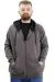 Man Cardigan Hood Zipper Steel Interlock 21600 Smoked