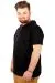 Büyük Beden Oversize Tshirt Bisiklet Yaka Kapşon Basic 21115 Siyah SIYAH