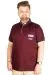Büyük Beden T-shirt Polo Athletic 21318 Mürdüm MURDUM