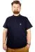 Büyük Beden T-shirt Polo Cep Sup Basic 21557 Lacivert LACIVERT