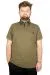 Büyük Beden T-shirt Polo Change Your Mode 21315 Haki HAKI