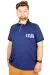 Büyük Beden T-shirt Polo İcon 21312 İndigo INDIGO