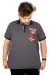 Büyük Beden T-shirt Polo Maximum Height 21319 Füme FUME