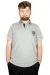 Büyük Beden T-shirt Polo Pike Exceptional  21316 Gri GRI