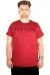 Büyük Beden Tshirt Bis Yaka Newyork2021 21112 Bordo BORDO