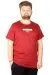 Büyük Beden Tshirt Bis Yaka Reflektör Redefined Mode 21101 Bordo BORDO