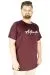 Büyük Beden Tshirt Bisiklet Yaka Authentic 21191 Mürdüm MURDUM